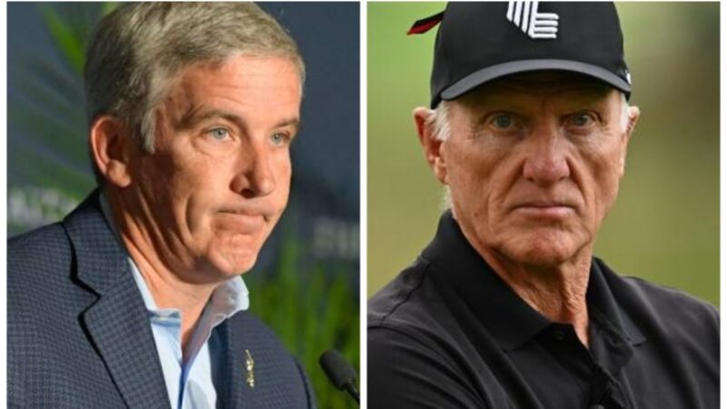 PGA Tour’s Jay Monahan or LIV Golf’s Greg Norman: Who gets fired first?