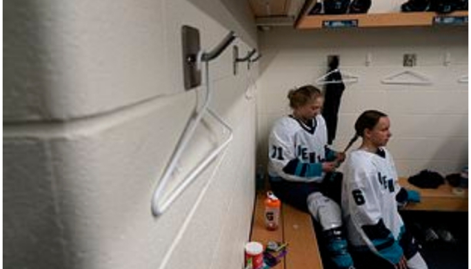 AP goes behind the scenes of the inaugural PWHL to chronicle the “birth of women’s hockey.”