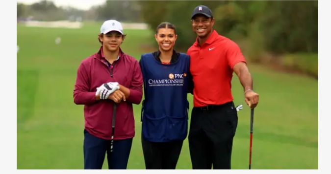Tiger Woods Shared Special Moments With His Kids Sam And Charlie At The PNC Championship