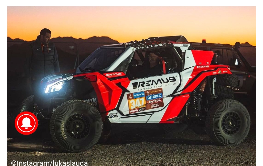 Lucas Lauda is set to make his Dakar debut wearing his father’s F1 colours.