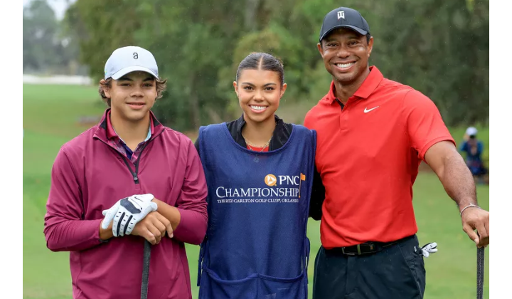 The Sweetest Photos of Tiger Woods and His Kids, Charlie and Sam Woods