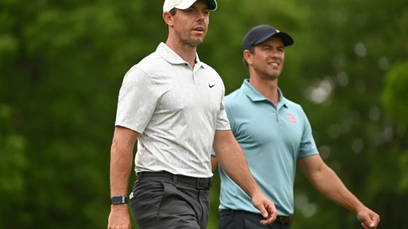 Rory McIlroy points to Adam Scott’s board presence as to why LIV is onto something