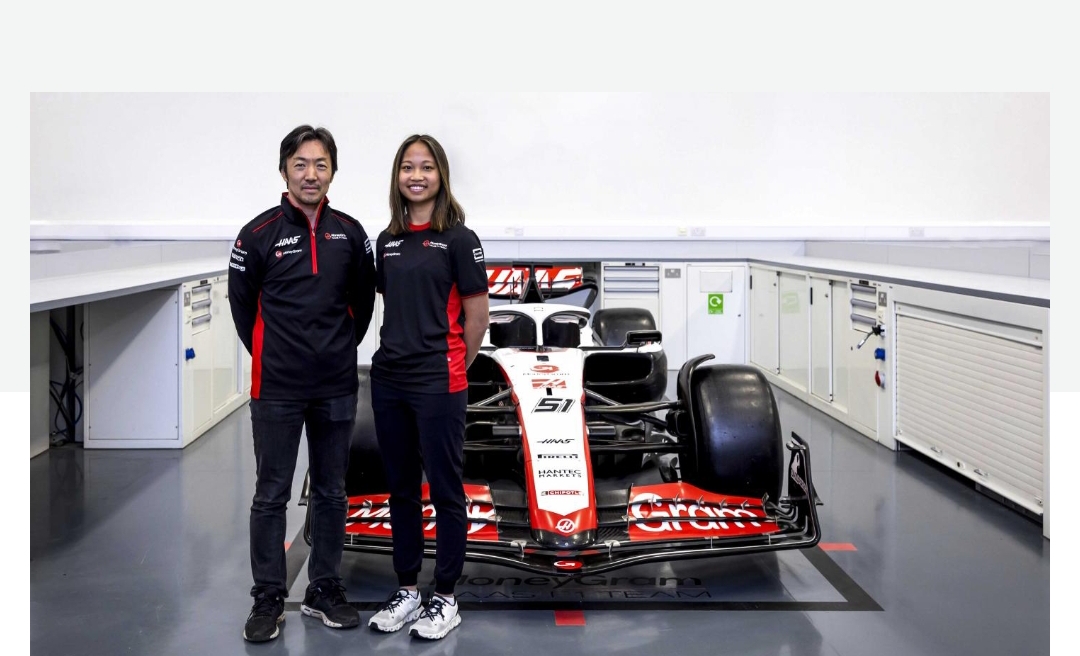 American competitor Chloe Chambers represents the MoneyGram Haas F1 Team in the F1 Academy Series.