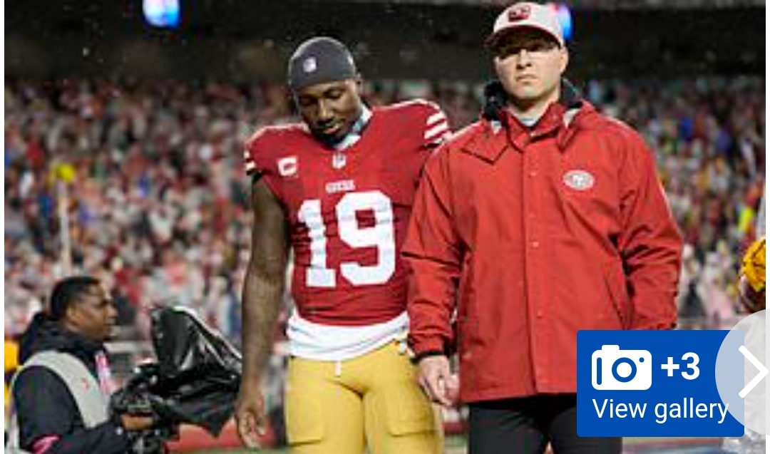 49ers star Deebo Samuel is a major doubt for NFC Championship game against Lions after leaving Sunday’s win against Green Bay with a shoulder injury