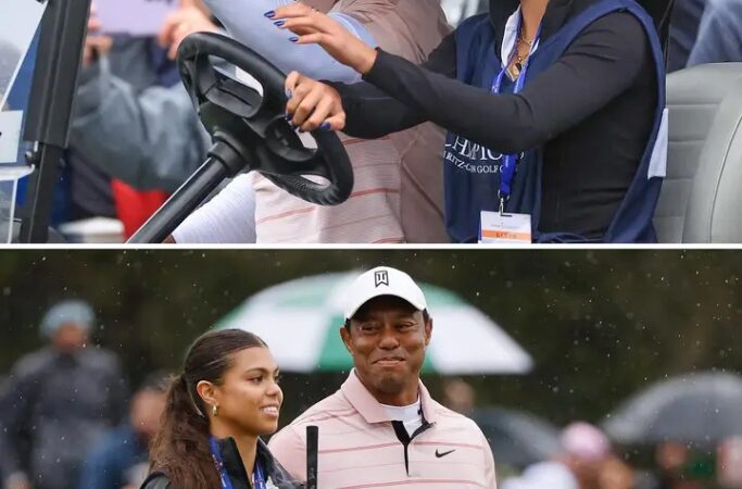 Tiger Woods’ daughter Sam, caddied for him at the PNC Championship ❤️ ⛳