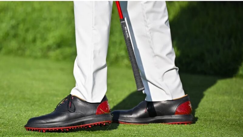 Tiger Woods Spotted Wearing Sun Day Red Shoes Ahead Of PGA Tour Return