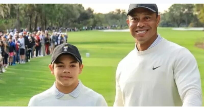 Charlie woods unveils birthday gift, giving to him by tiger woods