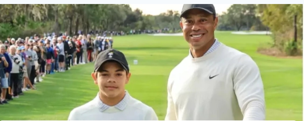 Charlie woods unveils birthday gift, giving to him by tiger woods