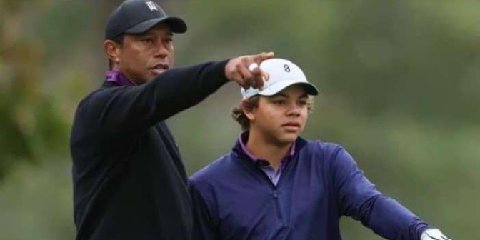 Tiger Woods’ message shows true colour in a massage to son Charlie’s friend