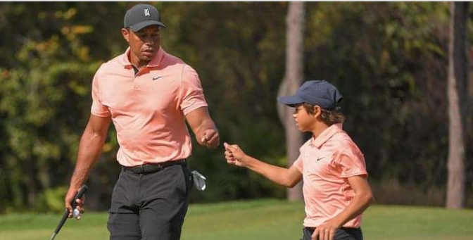 Tiger Woods’ Son Again Having The Time Of His Life Competing With His Dad