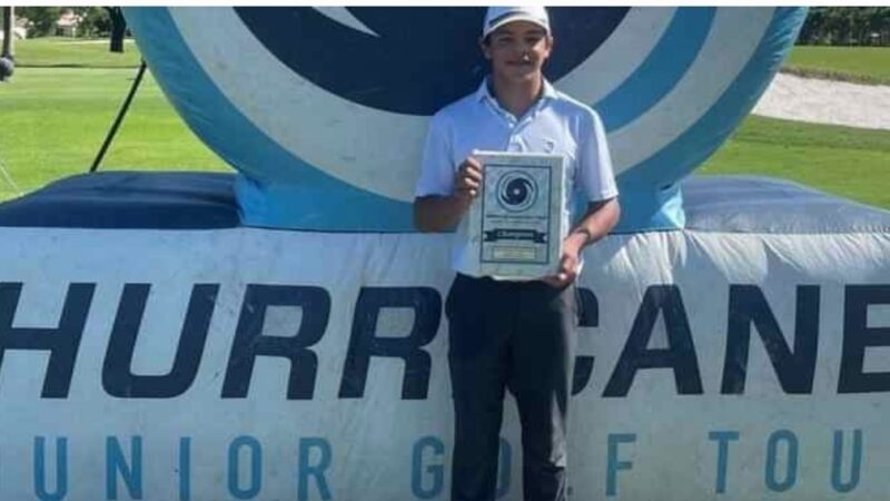 Wow CONGRATULATIONS:CHARLIE WOODS WINS THE HURRICANE JUNIOR GOLF TOUR’S MAJOR