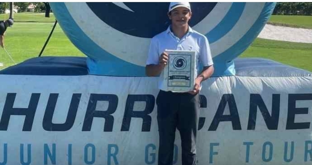 Wow CONGRATULATIONS:CHARLIE WOODS WINS THE HURRICANE JUNIOR GOLF TOUR’S MAJOR