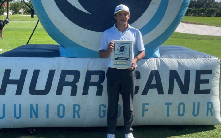 CHARLIE WOODS WINS THE HURRICANE JUNIOR GOLF TOUR’S MAJOR