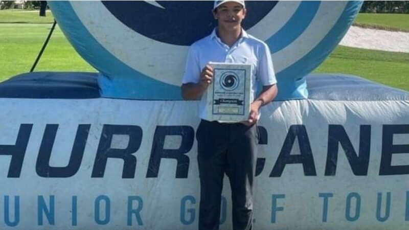 CHARLIE WOODS WINS THE HURRICANE JUNIOR GOLF TOUR’S MAJOR