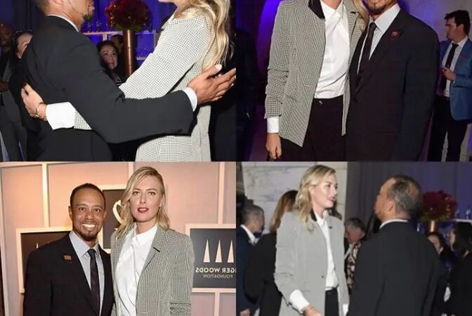 Sharapova beamed next to Tiger Woods at a charity party, are they dating?