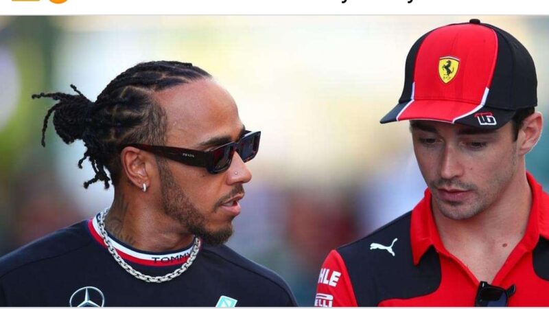 Lewis Hamilton had words with Charles Leclerc at Bahrain GP after ‘devastating’ blow