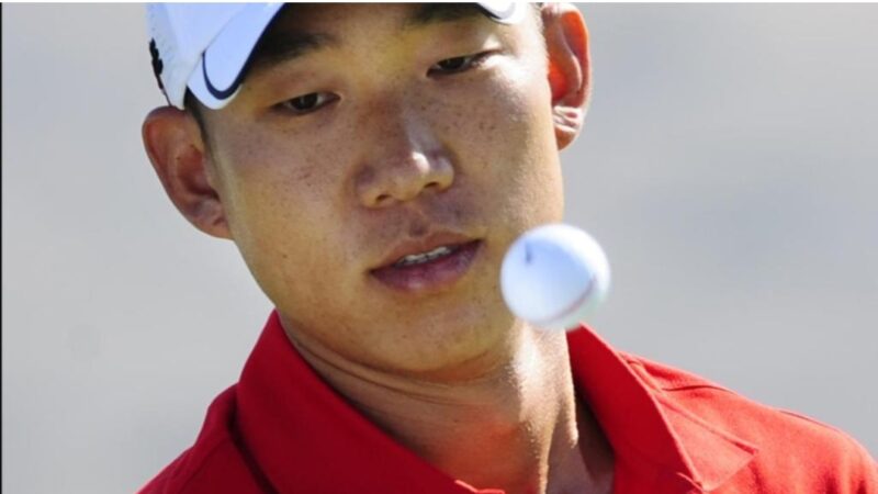 Anthony Kim welcomes back to golf after 12 years. He trails Lamb by 14 points.