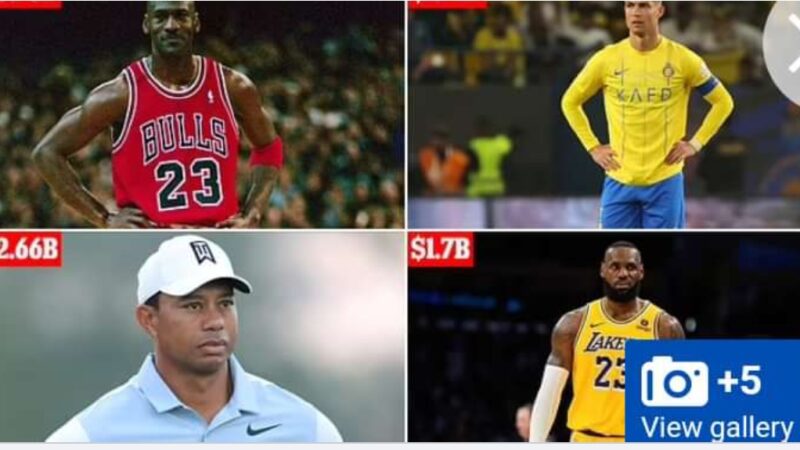 Michael Jordan beats Tiger Woods and Cristiano Ronaldo to top spot on list of best