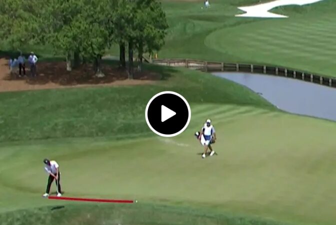 Unbelievable putt 🤯   Justin Suh sinks his birdie from long range at the players championship.