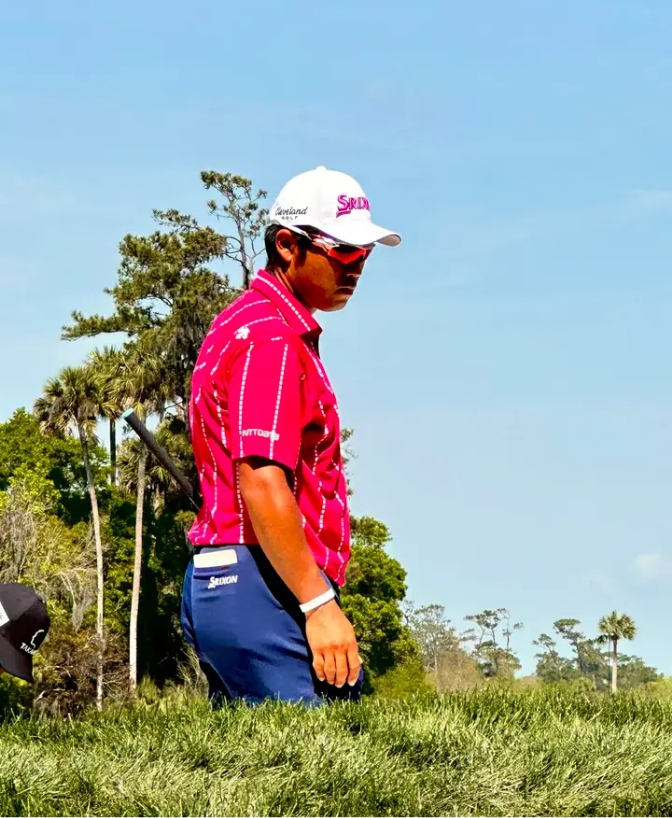 Hideki with the drip. 🔥 He’s moved into the top 10 after going three-under on the day.