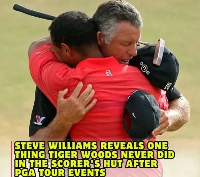 Steve Williams discloses one thing Tiger Woods never did in the scorer’s hut after PGA Tour events