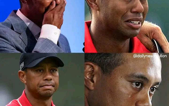 Tiger woods burst into tears when talking about winning a charity golf match in Hobe