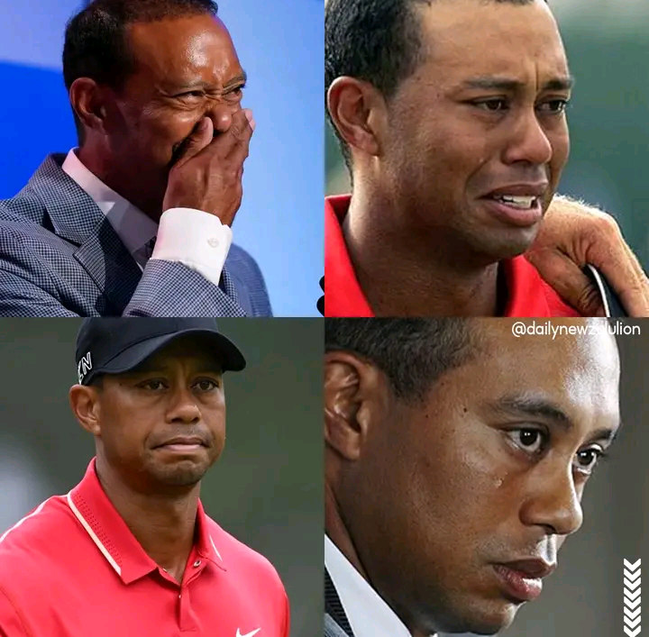 Tiger woods burst into tears when talking about winning a charity golf match in Hobe