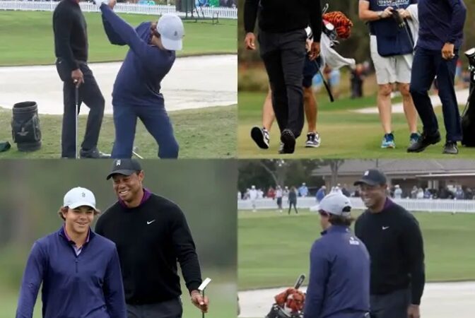 Tiger Woods’ son outdrives green, impresses dad with ‘f—ing nasty’ shot (video)