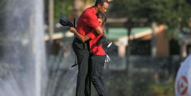 Throwback at when  Tiger and His Son Finish In Second Place At The PNC Championship.Open for full details.