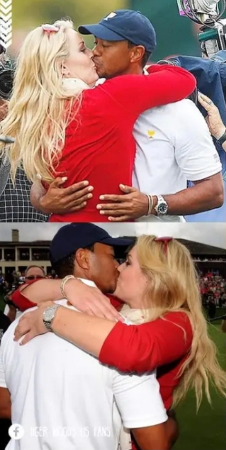 Congrats to tiger woods when love is stronger than what you think tiger woods and ex-wife kissing publicly what did you call this??