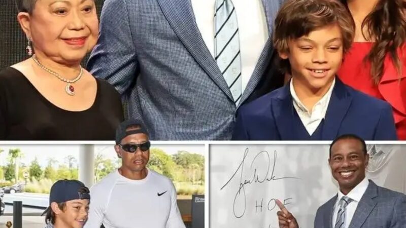 Tiger woods surprises his son Charlie Axel Woods with a brand new car on his 16th birthday