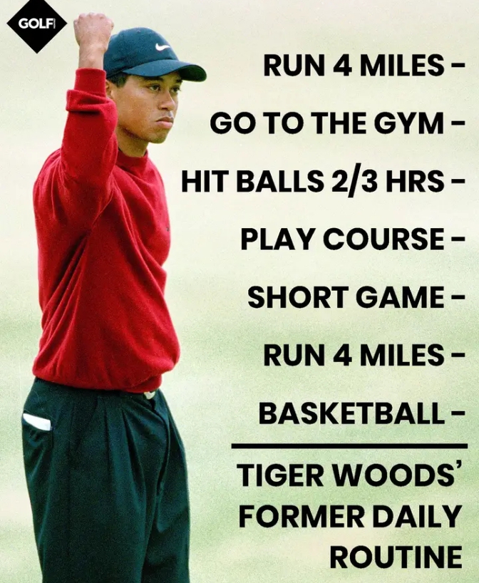 Tiger Woods’ daily routine in his peak – insane!