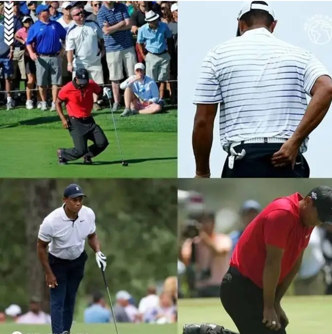 Watch; Tiger Woods collapse on the field compelling organizers to promptly switch off the camera