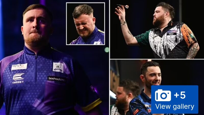 Luke Littler loses to Michael Smith in first round of Premier League night eight… with the teenager slipping out of play-off spots following loss as Luke Humphries storms to another victory