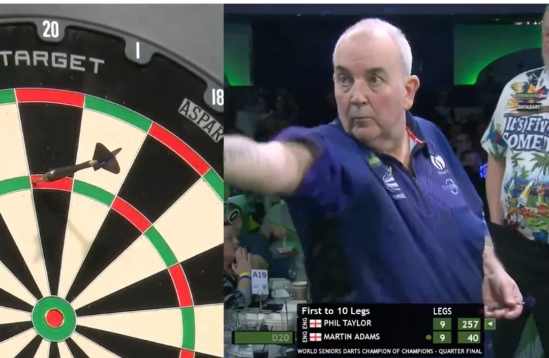 Darts legend Phil Taylor blows 9-6 lead to lose 10-9 in final-ever competitive match