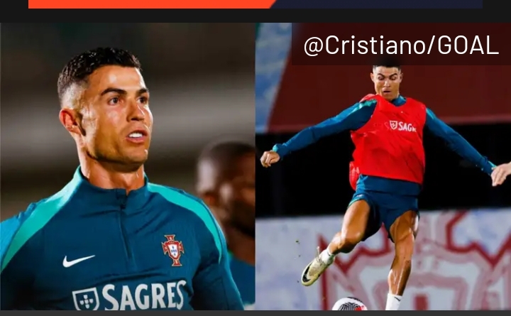 Sad News Cristiano Ronaldo has arrived! Portugal welcome talismanic captain back into squad as he shows off insane leg muscles in training session ahead of Slovenia clash