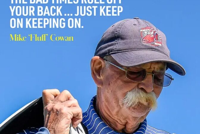 Wise words from legendary caddie, Fluff Cowan, on the key to happiness, to guide all golfers.