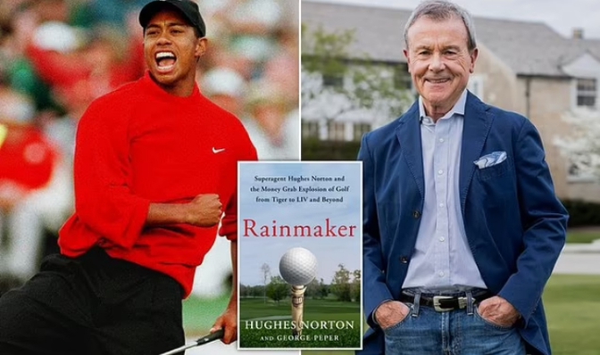 EXCLUSIVETiger Woods’ ‘unique’ first Nike deal ‘raised the bar’ for entire golf world, his former agent Hughes Norton tells Daily Mail, as he lifts the lid on negotiations with sportswear giant in new tell-all book, ‘Rainmaker’