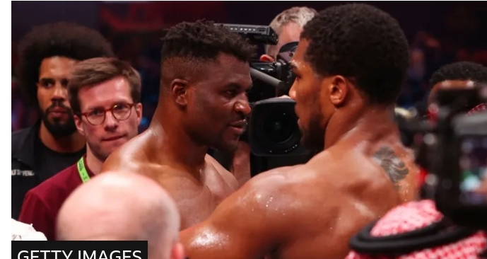wow what  a surprise francis Ngannou ‘not done’ with boxing as he defeats heavy Anthony Joshua