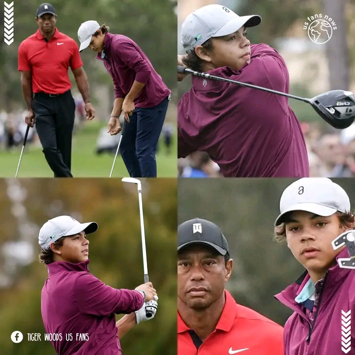 Tiger Wood’s son causes fever with his Eagle sh0t at a traditional American golf tournament (video)