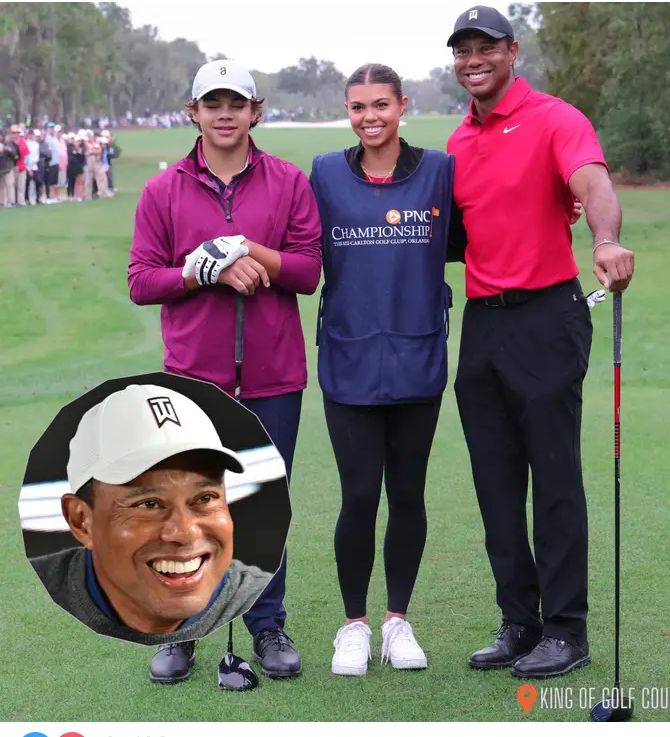 Tiger Woods’ kids Sam and Charlie once broke his heart 🥴🥴🥴