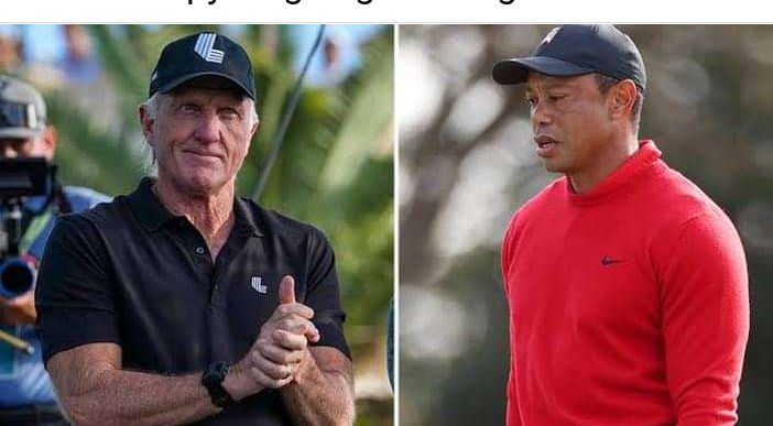 Greg Norman to tiger: it’s time to step down no offence but you still lost Greg sends 4 word creapy laughing message to tiger woods