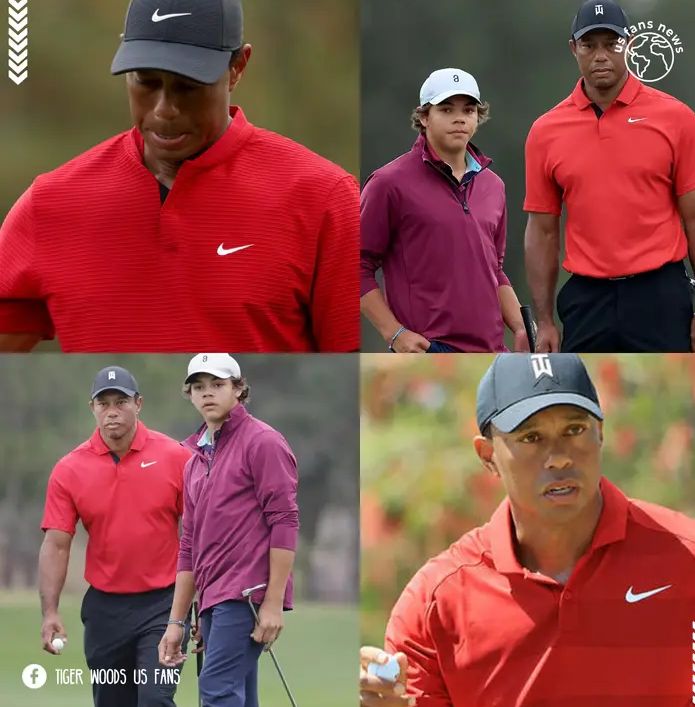 Tiger Woods had worrying moment with son Charlie before worst ever Masters showing