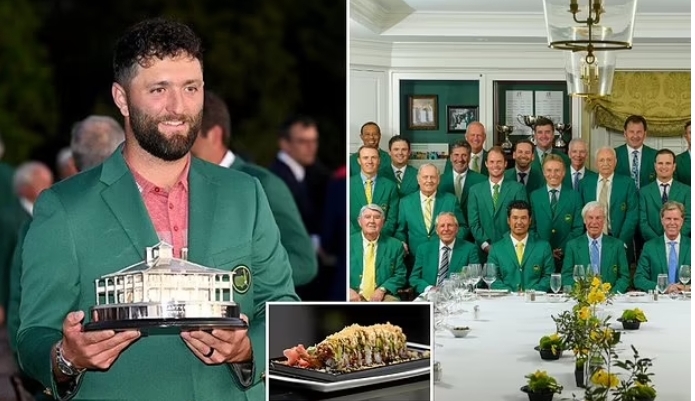 Masters 2024: Best Champions Dinners from Hideki Matsuyama’s mouthwatering Japanese banquet to Tiger Woods’ sushi tribute to Augusta National as Jon Rahm prepares to serve up his Iberian feast