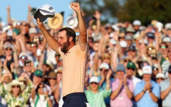 Scottie Scheffler joins Tiger Woods as only world No 1s to win multiple Masters