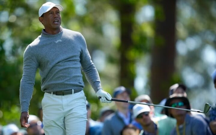 Tiger Woods faces fight to make Masters cut as Max Homa takes outright lead