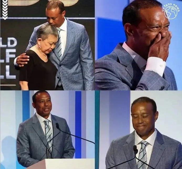 Tiger showed up on the red carpet wearing a rumpled blue jacket and a forced smile, but what happened?