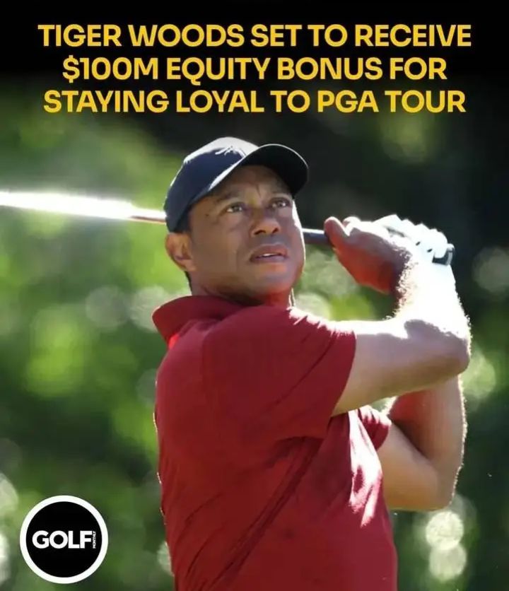 Reports; Tiger Woods to receive $100,000,000 equity payment for PGA Tour loyalty: full details in comment 👇👇👇