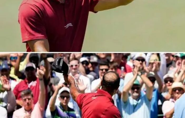 Tiger Woods received a standing ovation at The Masters 👏🏽