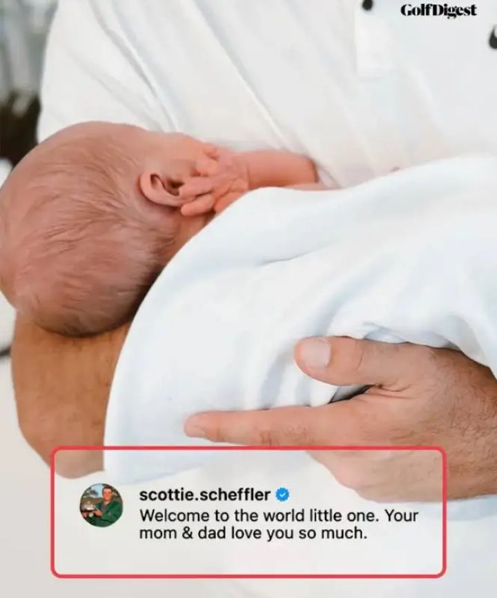 Congratulations to Scottie Scheffler as his welcome his first son by his.full details in comment 👇